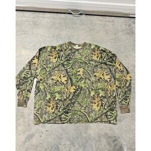Vintage Camo Long Sleeve 4-5X shirt 1990's 100% Cotton